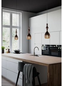 Redo 01-2938 - Kábeles függőlámpa AMBIX 1xE27/42W/230V, átmérő 18 cm, szürke