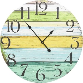 vidaXL többszínű MDF falióra 60 cm