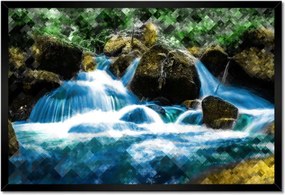 Poszterek keretben 60x40 Grafika Hegyi vízesés