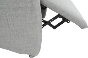 Állítható fotel, szürke szövet, FOREST