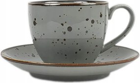 Cottage Grey Kávéscsésze/ Csészealjjal 300 ml Szürke Alumínium Bogucice