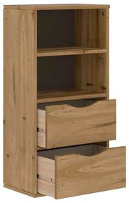 ODDA tömörfa fenyőfa fiókos oldalsó szekrény 40x24x79 cm
