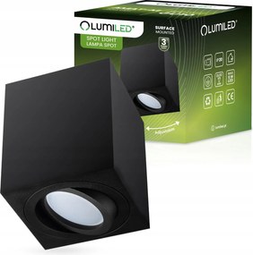 Halogén mennyezeti lámpatest Led cső GU10 mozgatható spot lámpa falra szerelhető fekete