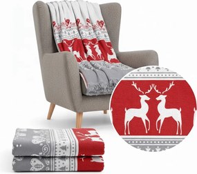 Karácsonyi Takaró 150x200 Ágytakaró Pléd Vastag Puha Meleg Pamut