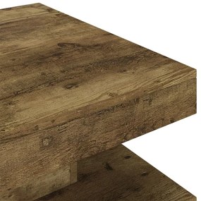 Sötétbarna MDF dohányzóasztal 60 x 60 x 35 cm