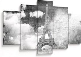 Kép - Vintage képeslap a városról N⁰3 (150x105 cm)