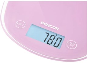 Sencor SKS 38RS konyhai mérleg, rózsaszín