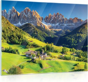 Üvegfestmény Üveg Tájkép Hegyek Nappali 80x60