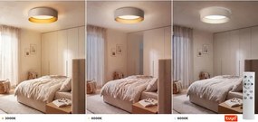 Brilagi-LED dimmelhető lámpa VELVET SM. 24W/230V 3000–6000K átm. 45 cm krémszínű/arany WT+DO