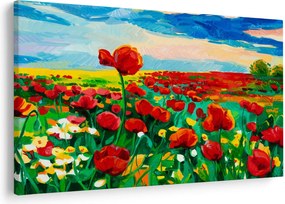 Kép egy mező mákkal (90x60 cm)