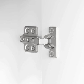 Fürdőszoba mosdószekrény Magas Fényű Fehér 60 x 30 x 60 cm