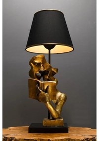 Fekete-aranyszínű asztali lámpa (magasság 57 cm) Lecture – Opviq lights