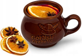 Kő bögre 300 ml forralt bor melegítő Hegyi Melegítő Barna