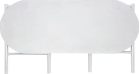 Világosszürke fém kerti pad Disc – Zone