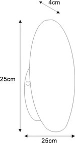 KAJA K-5321 PERO Fehér Színű Fali Lámpa 1xG9 10W IP20