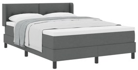 Boxspring Ágy Matrac Sötétszürkében, 140 x 200 cm Szövet