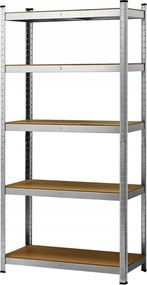 Tárolószekrény 90x180x40 cm 5 polc 175kg polconként