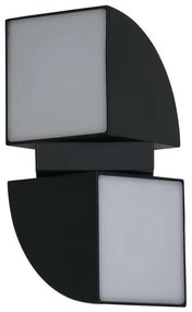 Searchlight 36150BK - LED kültéri fali lámpatest DAKOTA 2xLED/4W/230V IP44