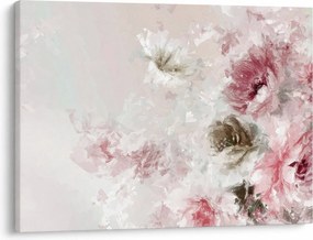 Kép - Festés rózsaszín virágok (70x50 cm)