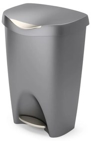 Szürke műanyag pedálos szemetes 50 l Brim – Umbra