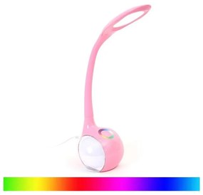LED RGB Szabályozható asztali lámpa LED/7W/230V rózsaszín