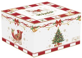 Karácsonyi porcelán csésze aljjal díszdobozban Christmas Tale