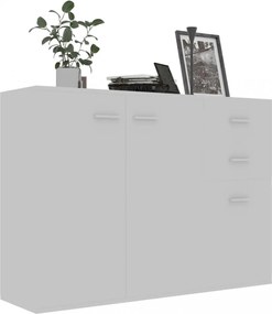 szürke szerelt fa tálalószekrény 105 x 30 x 75 cm