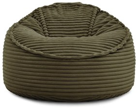 Zöld kordbársony babzsákfotel Socrate – Bobochic Paris