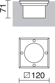 Novolux SIO 379B-G31X1A-30 Kerti lámpa 1x3W/GX53 350LM IP67