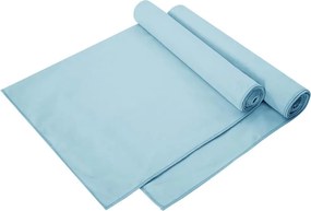 vidaXL Sport Törölközők 2 pcs Kék 140 x 70 cm Poliészter és poliamid