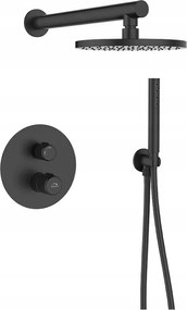 Falsík Alatti Zuhany Csaptelep Esőztető Fekete