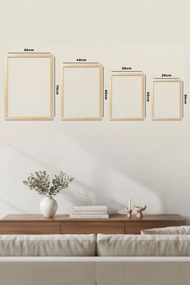 Huhu116 keretezett MDF falikép, 3 db-os szett