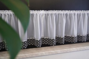 Mg Irigység fátyol fehér gipiura 6175 szürke 150x40cm