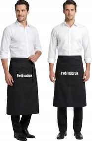Konyhai Kötény Hosszú Szakács Pincérnők Vendéglátóipari Logóval 90 cm