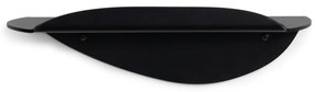 Fekete fém fali polc 34 cm Pipa – Spinder Design