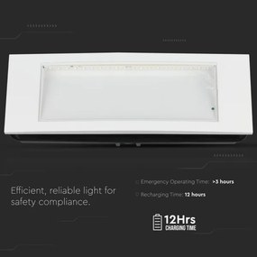 LED Vészvilágítás EMERGENCY EXIT LED/3,8W/230V 6000K