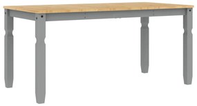Corona szürke tömör fenyőfa ebédlőasztal 160 x 80 x 75 cm