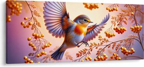 Kép - Madár berkenyével (120x50 cm)
