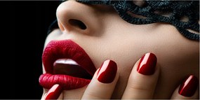 Fotótapéta üveg falra Csipke maszk 140x70