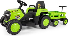 Elektromos vontató pótkocsival Milly Mally Rolly green
