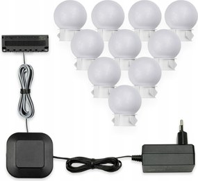 Öltözőasztal világítás Led tükör háttérvilágítás izzók BULBx10