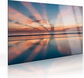 Nap sugarak képe Dayton Beach felett (üvegen) (70x50 cm)