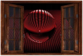 Poszterek 60x40 Piros gömb Disco