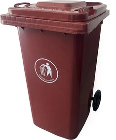 Hulladéktároló 240L barna