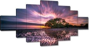 Festmények 200x100 Gyönyörű lila tájkép