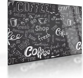 Kép - Coffee (üvegen) (70x50 cm)