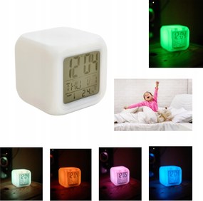 Ébresztőóra Óra Világító Kaméleon Hőmérő Hőmérséklet Dátum Led Kijelző