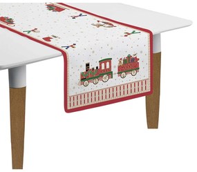 Pamut karácsonyi mintás asztali futó Polar Express