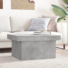 Betonszürke szerelt fa dohányzóasztal 100 x 55 x 40 cm