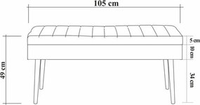Vina Atlantic Pine and Green étkészlet, 4 db